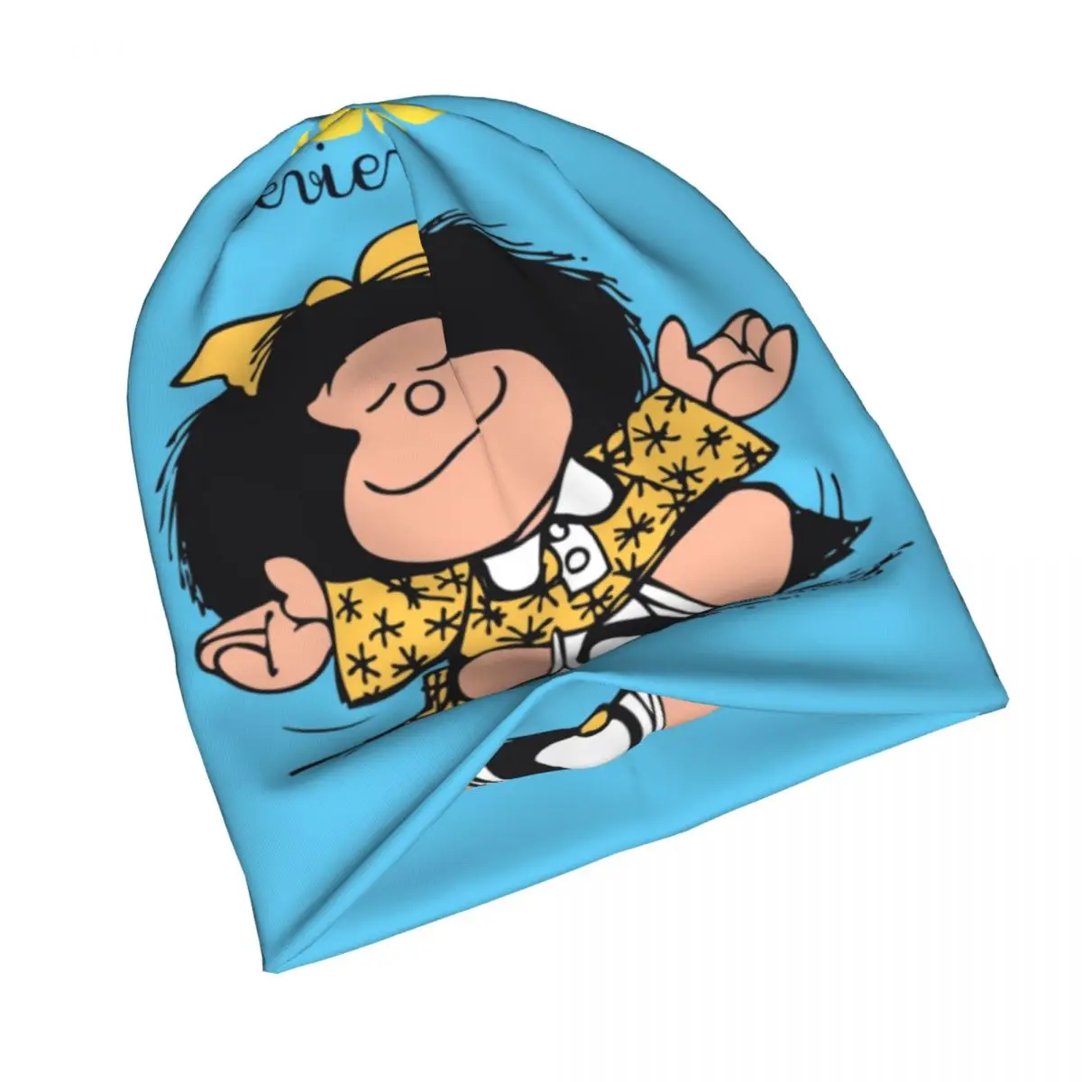Mafalda милые друзья комикс Chracters (20) мужчины женщины тонкие облегающие шапки Лыжная