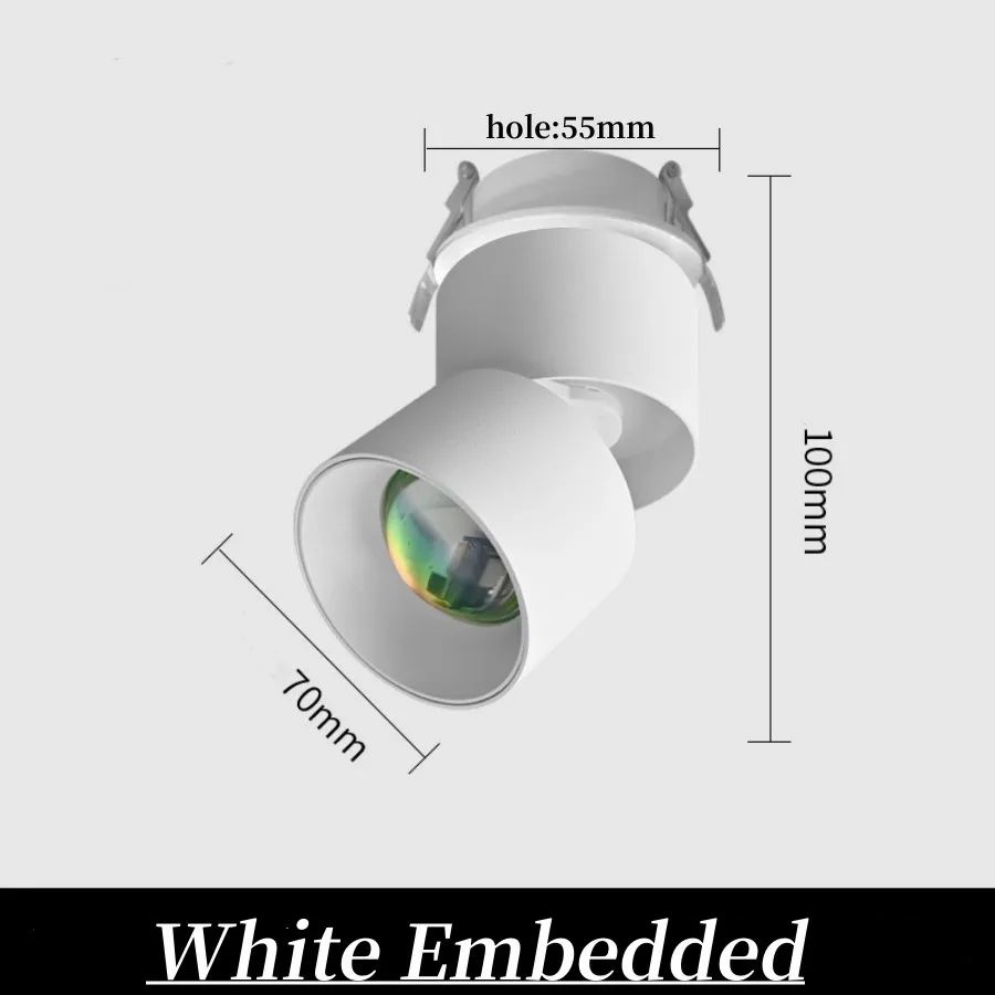 

Красный потолочный точечный светильник Hill COB 10-12Вт