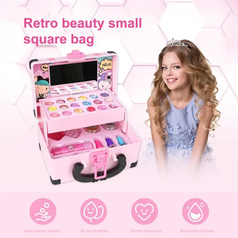 

Моющаяся косметичка подарок на день рождения интересная образовательная легко смываемая Детская косметика трендовая портативная детская косметичка