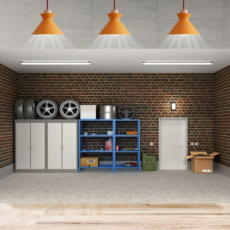 Фон для фотосъемки с изображением интерьера гаража дома автомобиля колес