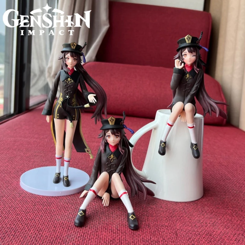 

Genshin Impact Anime Figures Hu Tao Game Peripheral Two Dimensional Beauty Girl Action Figure Collection Model Toys Doll Decor