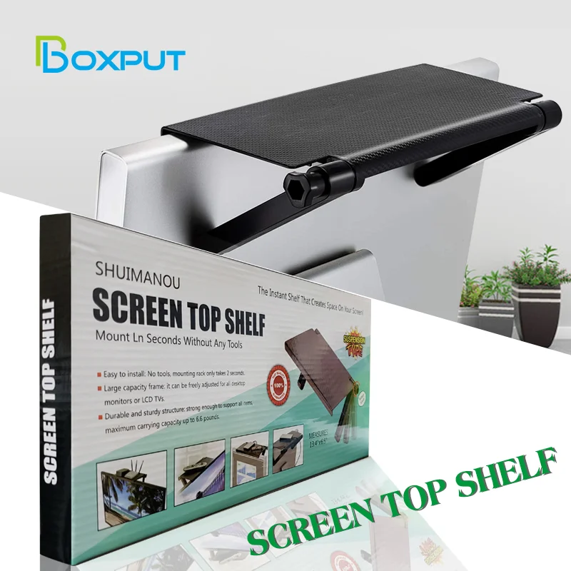 

Screen Top Shelf Desktop Stand Foldable Shelf TV Box Router Shelf For TV Box H96 MAX X88 X96 HK1 Box Shelf Storage Rack DVB Box