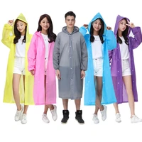 new portable eva aldult children raincoat thickened waterproof rain coat kids clear transparent tour waterproof rainwear suit