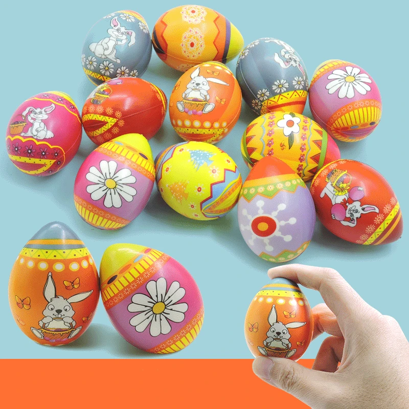 

2022 Easter PU Egg Fidget Toys Squishy Toy Children's Party Gifts 12pcs Bunny Pinching Egg Decompression Toy