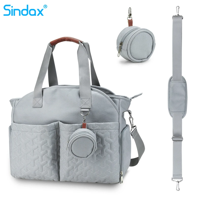 

Breast Pump Bag One Shoulder Portable Mommy Bag With Pacifier Bag Large Capacity Multi-functional Mother And Baby Travel Bag