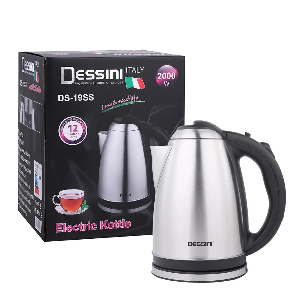 Портативный электрический чайник Dessini из нержавеющей стали с автоматическим