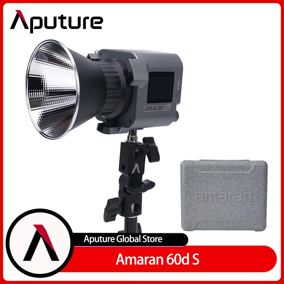 

Aputure Amaran COB 60d S 5600K Daylight 60W Portable Photography Stuido Video Lighting CRI≥96 TLCI≥99 8 Built-in Light Effects