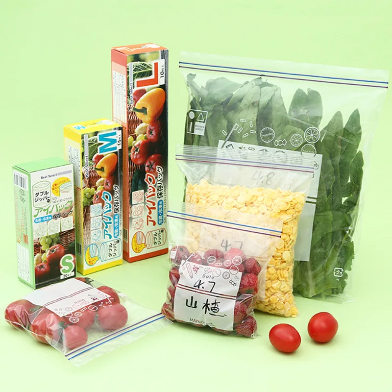 

Thickened Self-sealing Household Plastic Sealed Bag Refrigerator Food Storage and Freezing Special Sub-packing Ziplock Bag
