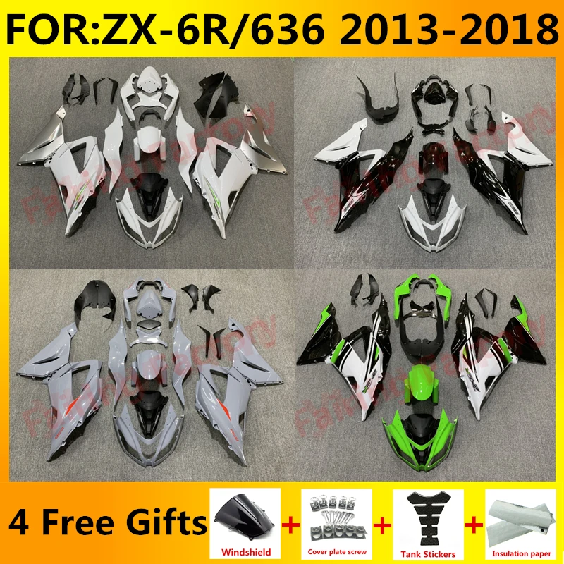 

NEW ABS Motorcycle Fairings Kit fit for Ninja ZX-6R 2013 2014 2015 2016 2017 2018 ZX6R zx 6r 636 bodywork full abs fairing kits