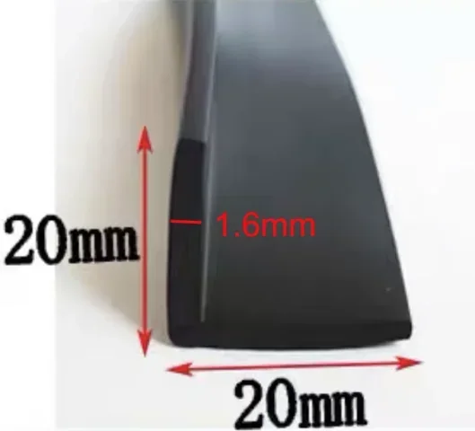 

Резиновая окантовка L-образная 1 метр