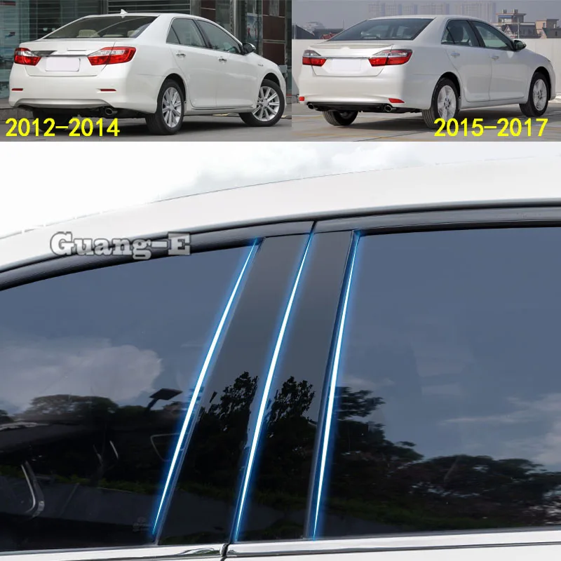 

6 шт., наклейки для Toyota Camry 2012-2017, из поликарбоната