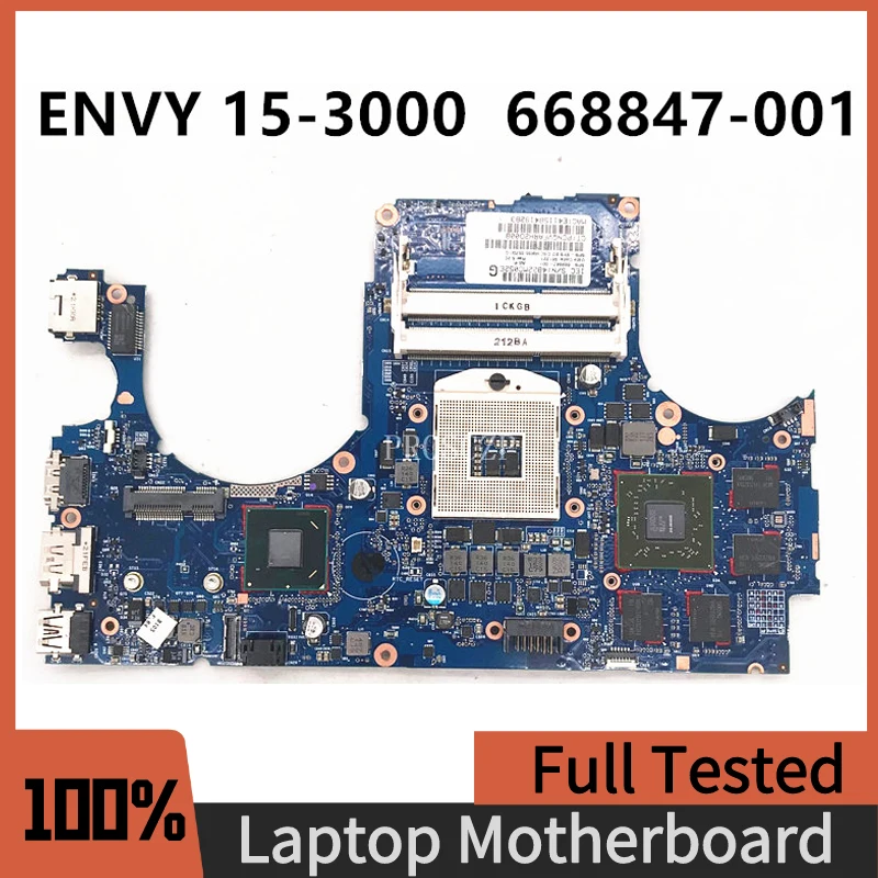 668847-001 Бесплатная доставка для ноутбука ENVY 15 15-3000 15T-3000 материнская плата 6050A2459001-MB-A02 HD6570 1G HM65 100% полностью протестирована ОК