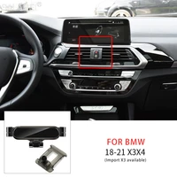 car gravity mobile phone holder for bmw g01 x3 g02 x3 2018 2019 2020 air vent clip mount phone stand support styling accessories