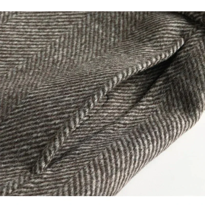 Модная зимняя Мужская двухсторонняя шерстяная куртка Tcyeek утепленный шерстяной