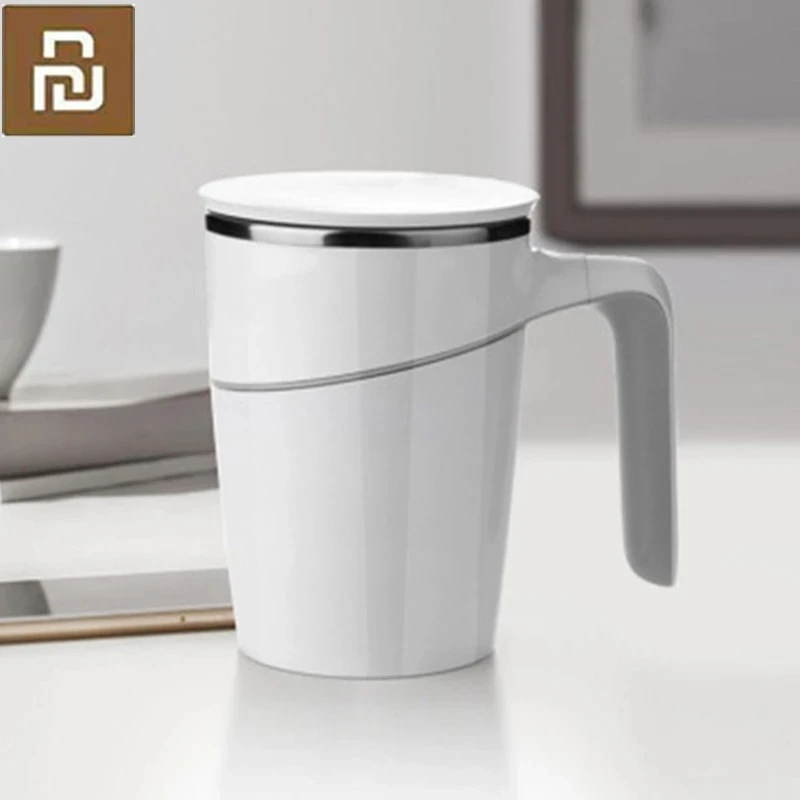 Кружка Xiaomi Youpin 470 мл не выливающаяся нескользящая с присоской защитой от брызг