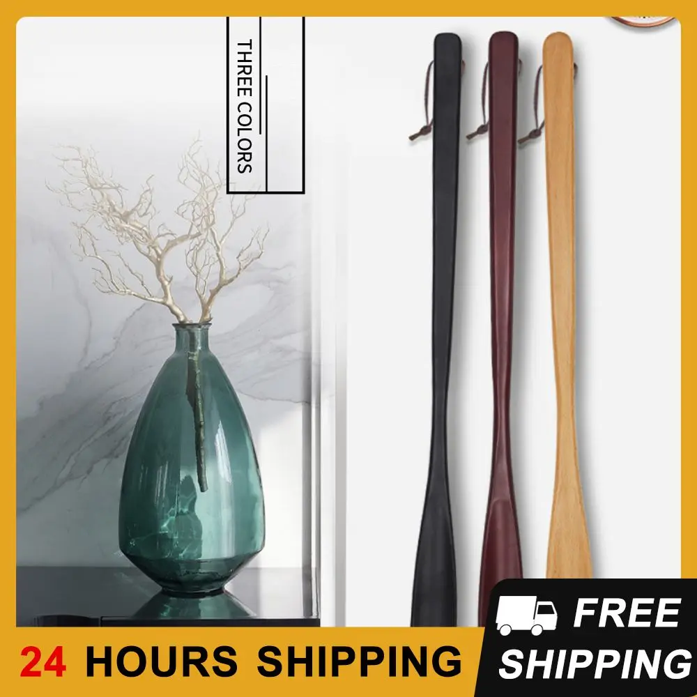 S Professional Wooden Shoehorn Useful Shoe Lifter Unisex Shoe Spoon Shoe Accessories