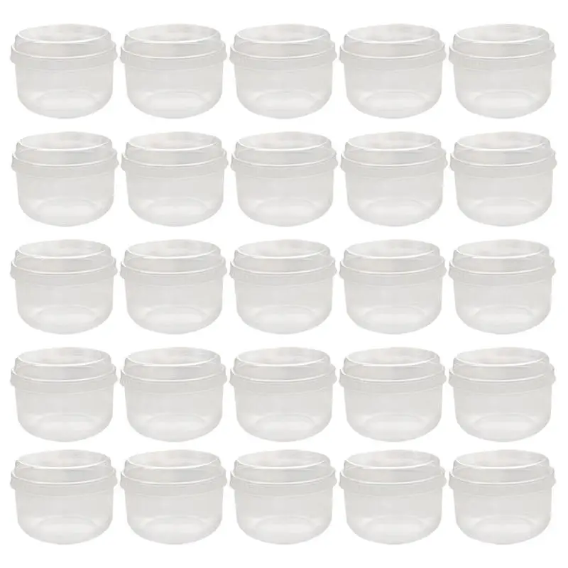 

50 Sets Baking Pudding Cup High Temperature Resistant Japenese Pudding beaker with Lid (Transparent)
