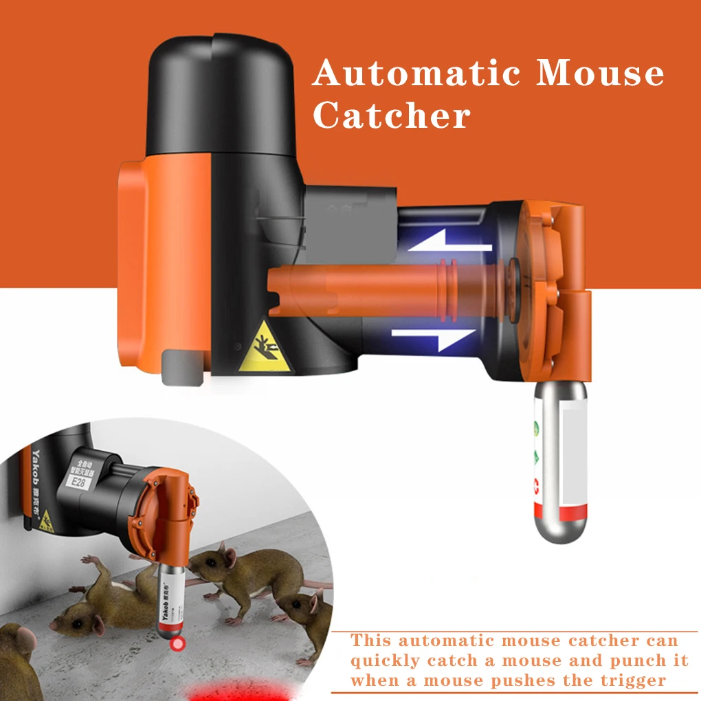 

2PCS Mouse Catcher Home Automatic Cylinder Rat Catch Machine Non-electric ABS Plastic Pest Control Machine