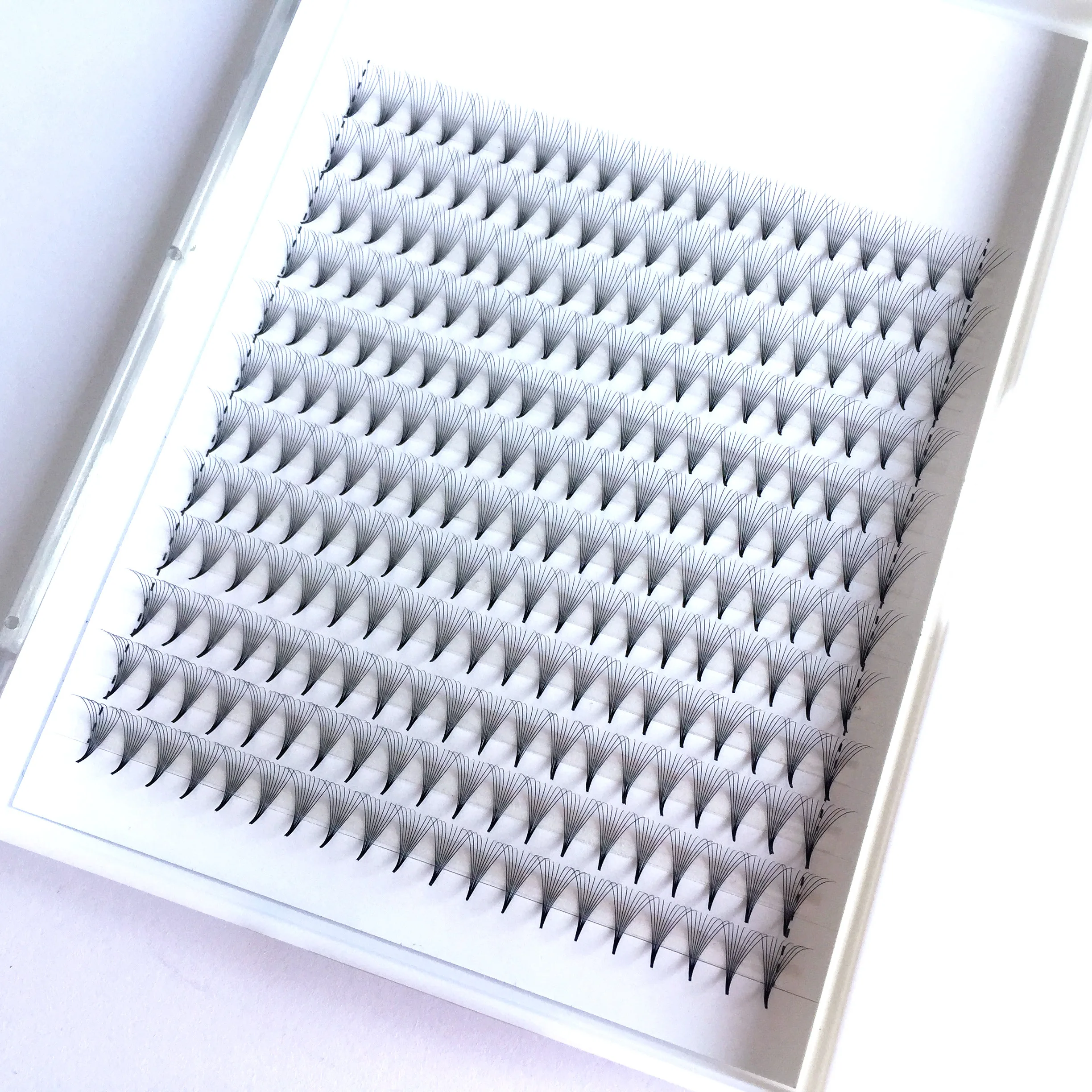 240 Pieces/Tray 7D 10D Pointy Sharp Slim Tips Volume Premade Fan Eyelashes Pre Made Lash Extension