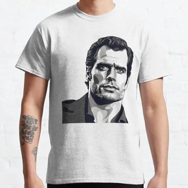 Классическая футболка с графическим принтом Генри кавилл из фильма аргилле 2024