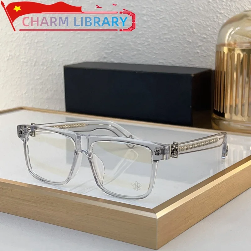 Мужские очки по рецепту черные ацетатные ретро-панк-дизайнерские роскошные