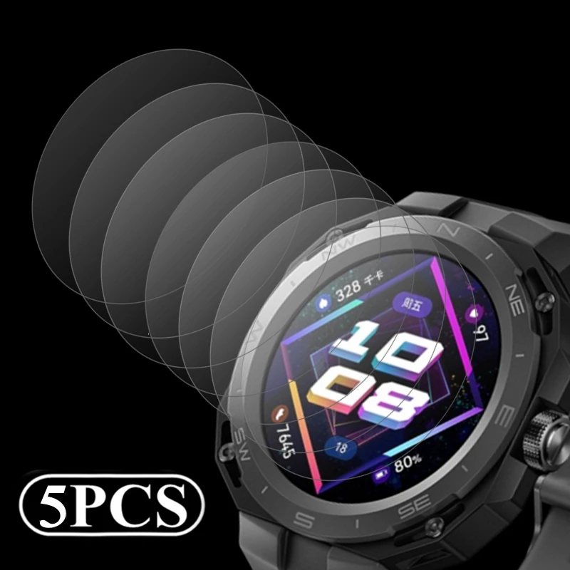 

5-1Pcs GT CYBER Screen Protector Tempered Glass for Huawei Watch GT Cyber HD Anti-Scratch Full Cover Protective Film 2023 New