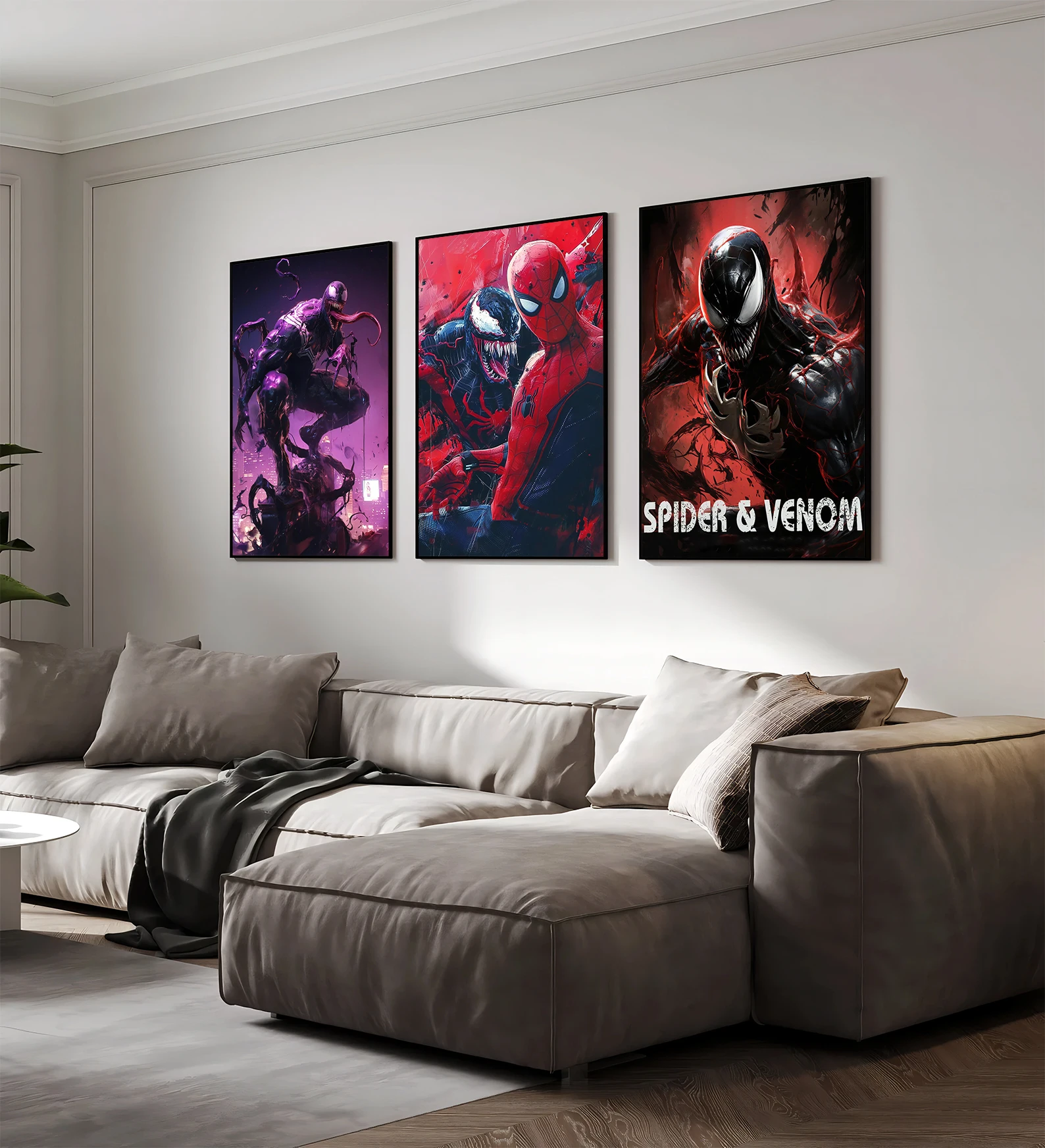 Самоклеящиеся постер с изображением Venom Mavel обои из фильма фигурки HD украшение