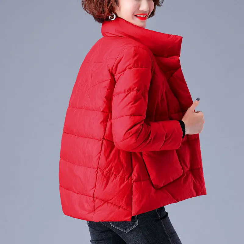 Women's Winter Coat Short Padded Jacket Parka Jacket Warmth Free Shipping Fashion Loose Wholesale Korean Slim Fit New