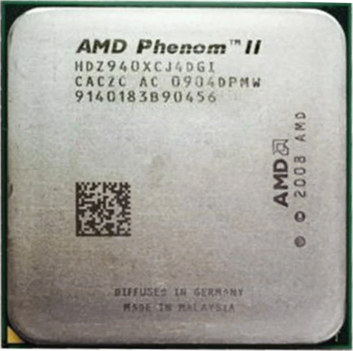 

Б/у Процессор Phenom II X4 940, 3,0 ГГц, 2 Мб кэш-памяти L2, четырехъядерный, процессор Socket AM2 + X4 940