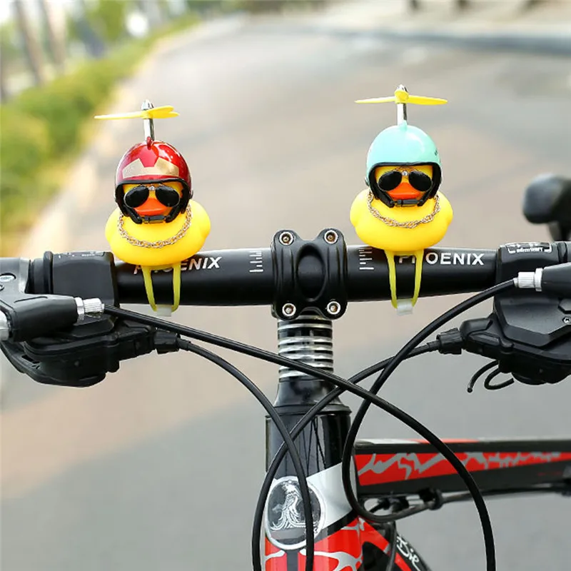 

Giveaway--Propeller Helmet Standing Little Yellow Duck Bicycle Motorcycle Accessories ‘’no electricity no lights will not light"