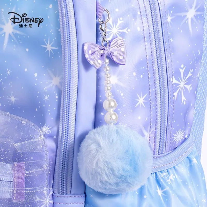 New high-quality genuine Disney Frozen backpack, breathable and comfortable, large capacity Disney girl student bag