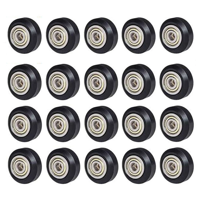 

20 Pcs 3D Printer Parts POM Pulley Wheel 625Zz Idler Pulley Gear Passive Round Wheel For Creality Ender 3 CR-10