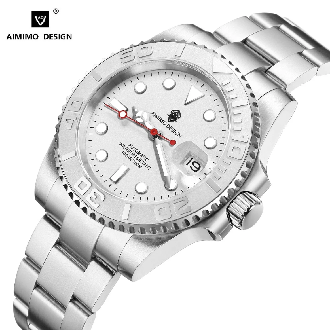 

AIMIMO DESIGN AD8166 Men's Watches Automatic Mechanical MIYOTA 8215 Movt 316L SS Sapphire Mirror Screw Crown Swimming Wristwatch