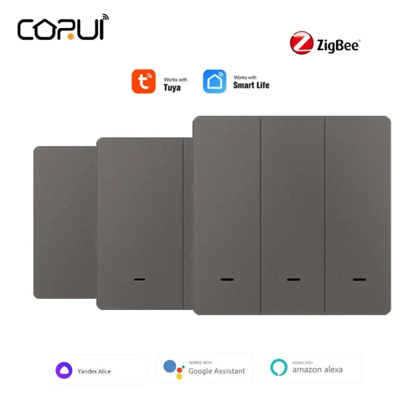 

Умный светильник ель света CORUI Tuya ZigBee, не требует конденсатора, 2/3 режимов работы, совместим с Alexa Google Home Assistant