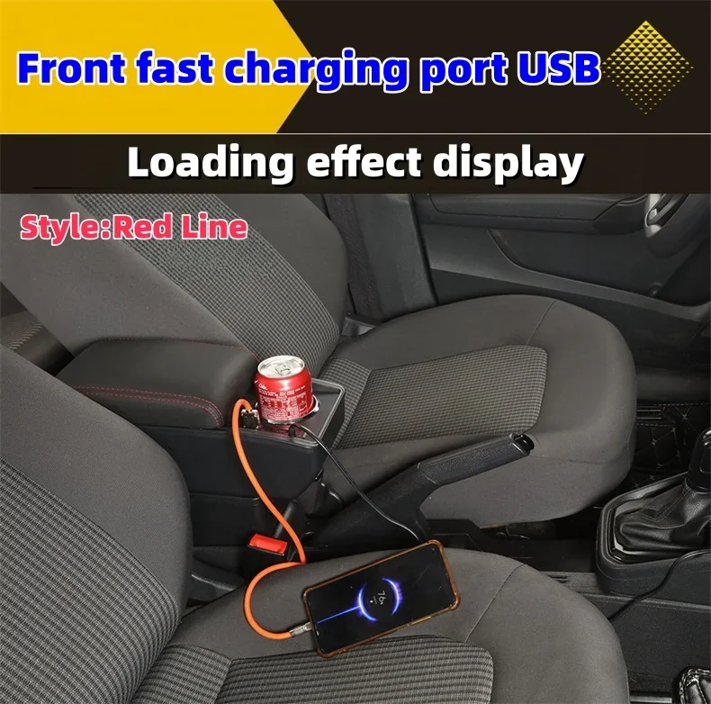 Фото Высококачественный подлокотник для автомобиля Chevrolet Aveo Sonic Lova T250 T300, центральная консоль с отсеком для хранения и подстаканником №5