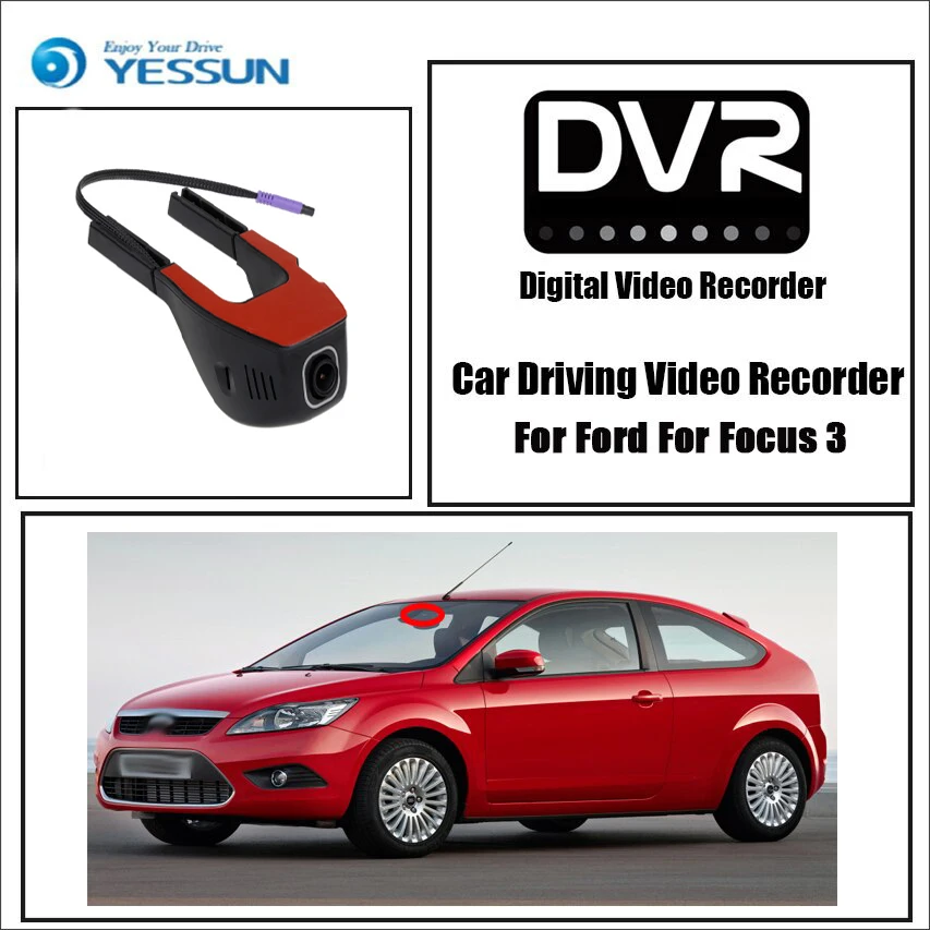 

YESSUN for Ford Focus 3 Novatek 96658 Car Mini DVR Driving Video Recorder Control APP Wifi Camera Registrator Dash Cam