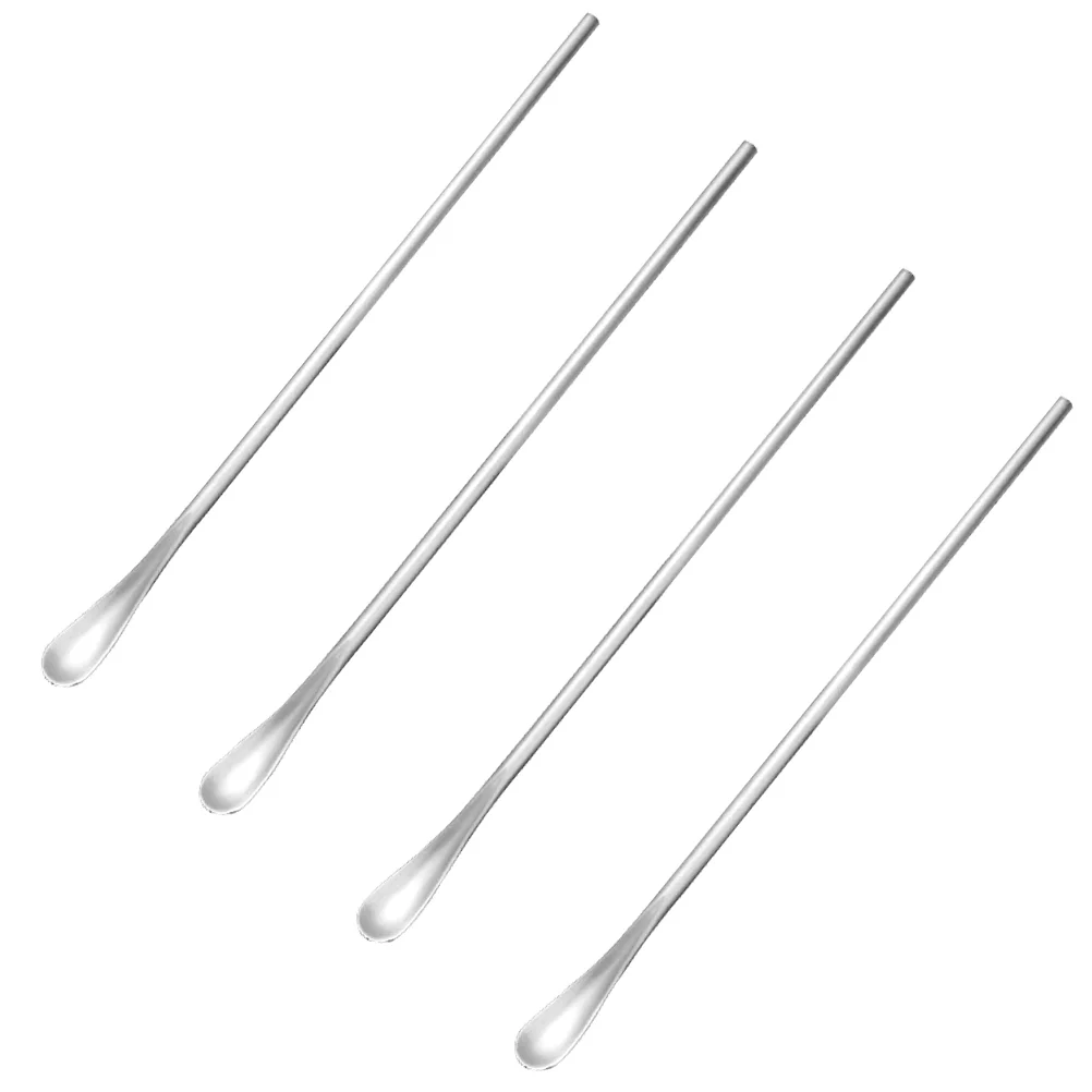

4pcs Chic Coffee Mixing Spoons Delicate Stirring Spoon Long Handle Spoons