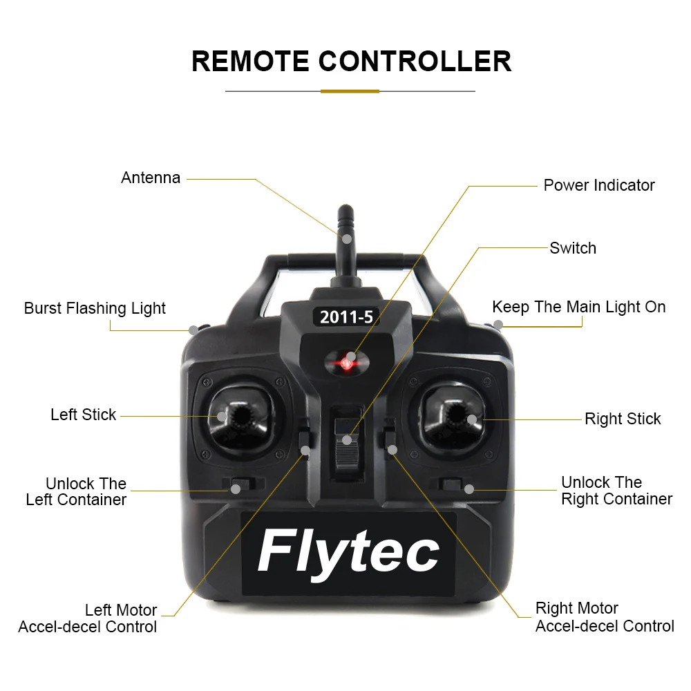Радиоуправляемая лодка Flytec 2011-5 Эхолот Рыболовная 1 5 кг 500 м Пульт дистанционного