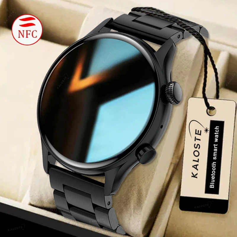 

KALOSTE Smart Watch Men AMOLED 390*390 HD Screen Always Display Watch IP68 Waterproof Bluetooth Call SmartWatch For Android ios