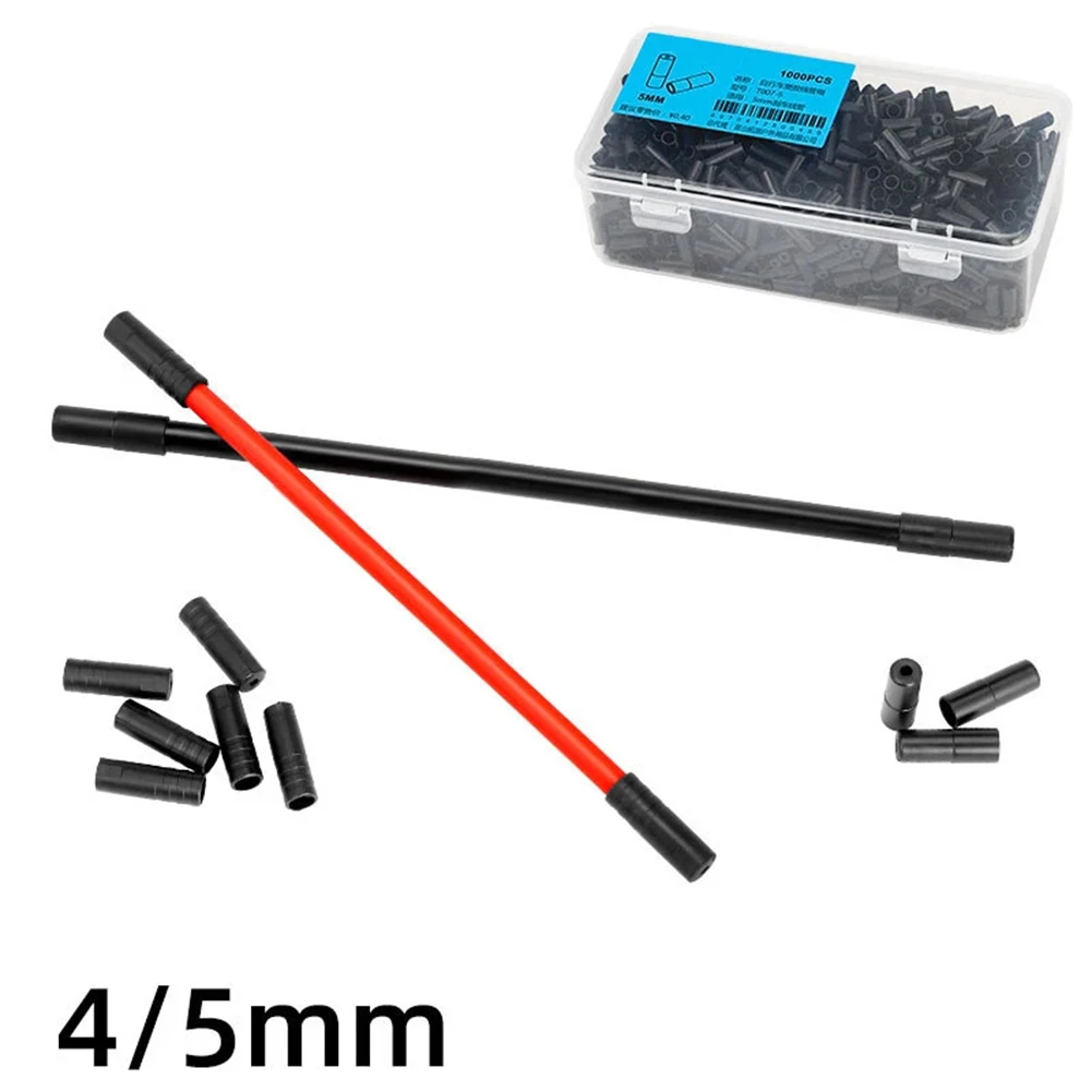 1000 шт. Велосипедный тормозной кабель зажимные концевые заглушки пластиковые 4/5