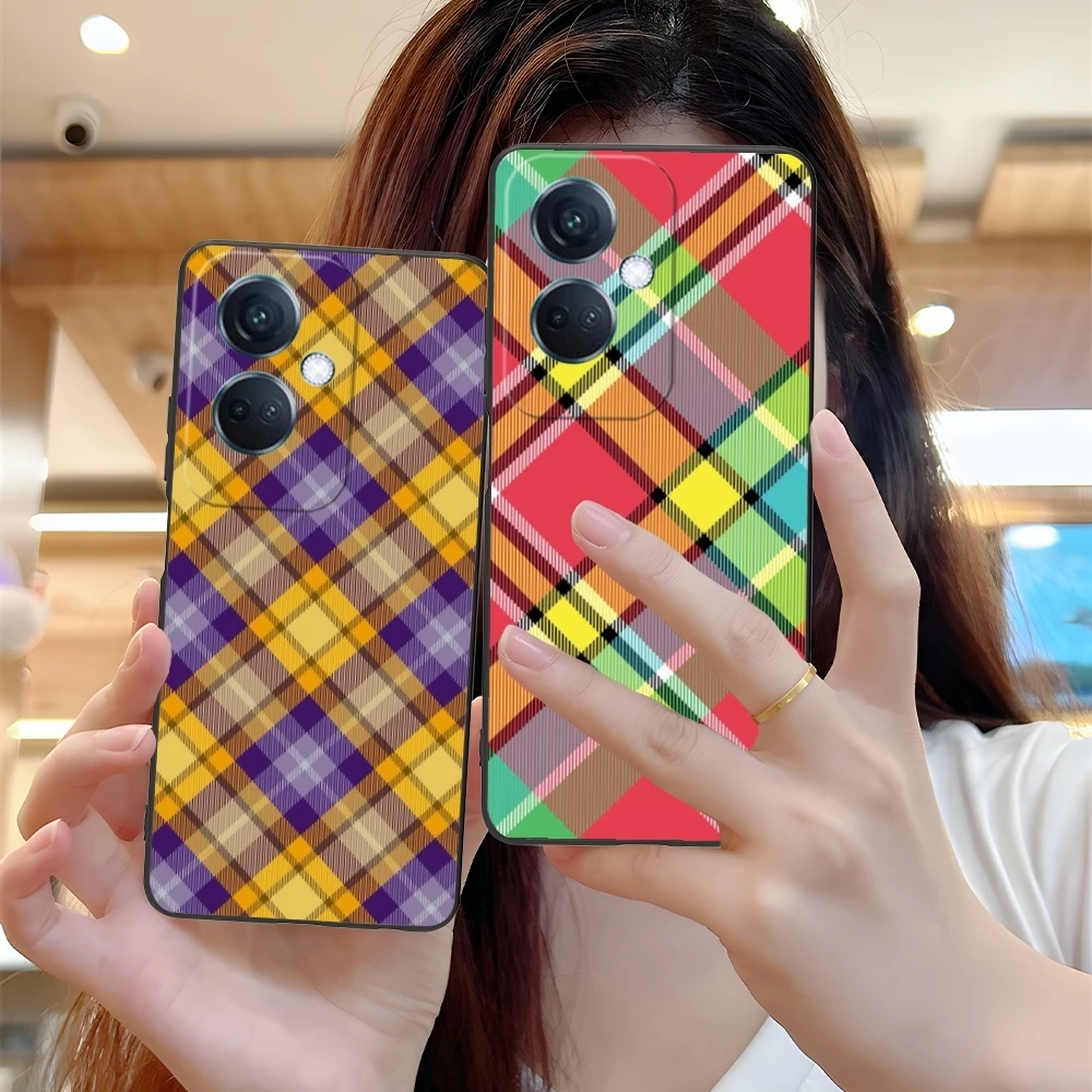 Чехол для мобильного телефона с решетчатой текстурой OPPO Find X5 X3 X2 A93 Reno 8 7 Pro A74 A72 A53