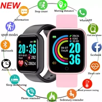 2022 smart watch men wristwatches smartwatch electronic clock fitness monitor men gift reloj inteligente y68d20 for phone mi 6