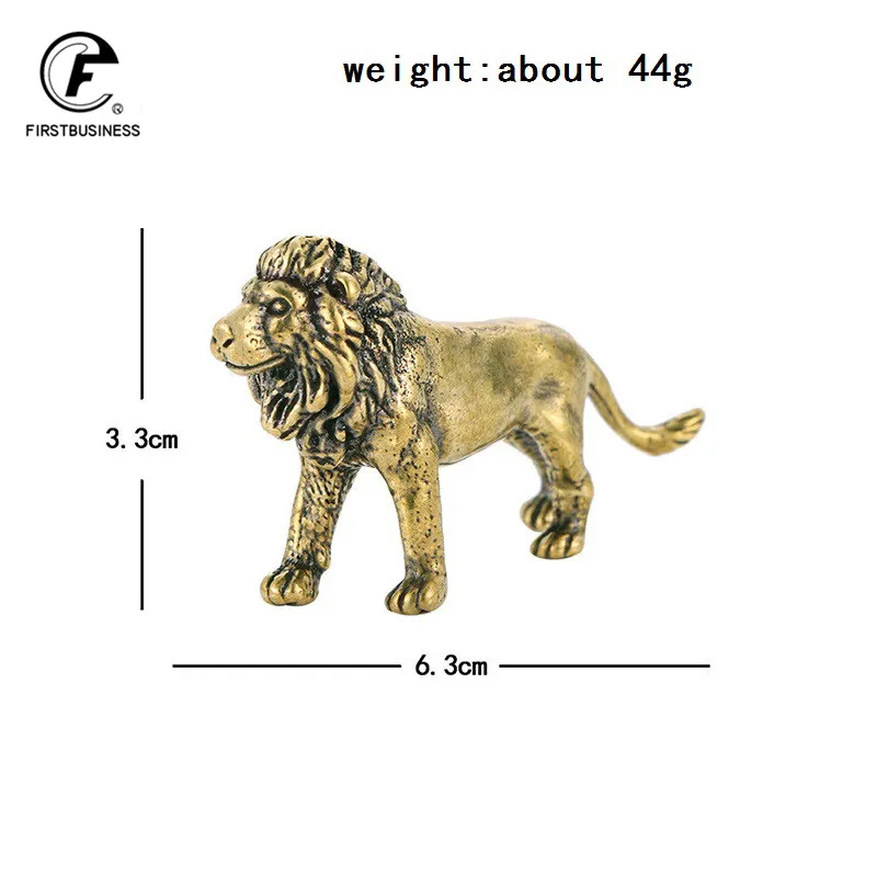 

Статуэтка король луга, животное, Лев, винтажные латунные статуэтки, миниатюры, настольное украшение, украшения для дома, поделки, аксессуары