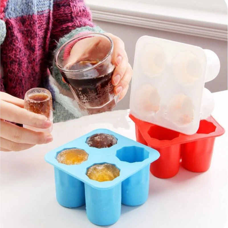 

Ice Cup Cube Mould Tray Making Shot Glasses Ice Mould Gift Ice Cube Tray Summer Drinking Tool Ice Glass Mould Bar Home Supplies