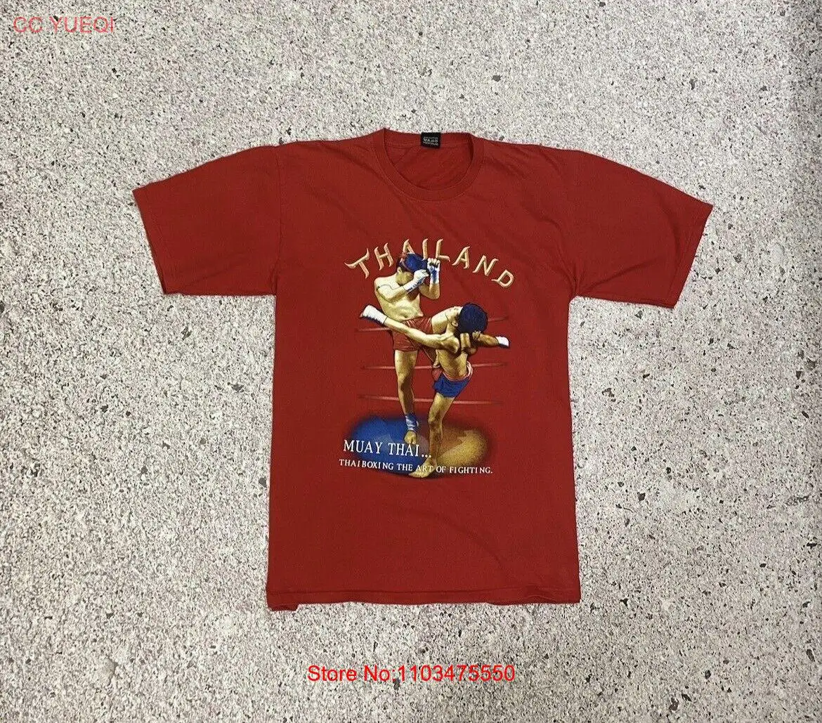 Мужская винтажная Красная футболка для бокса размер XL 2000