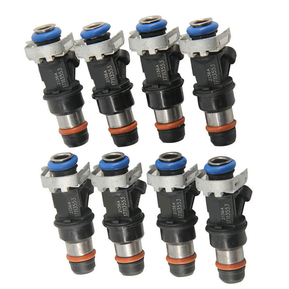 

8 PCS Upgrade Fuel Injectors For Chevy For GMC 99-07 4.8L/5.3L/6.0L 25317628 Quick Installation And Easy To Use
