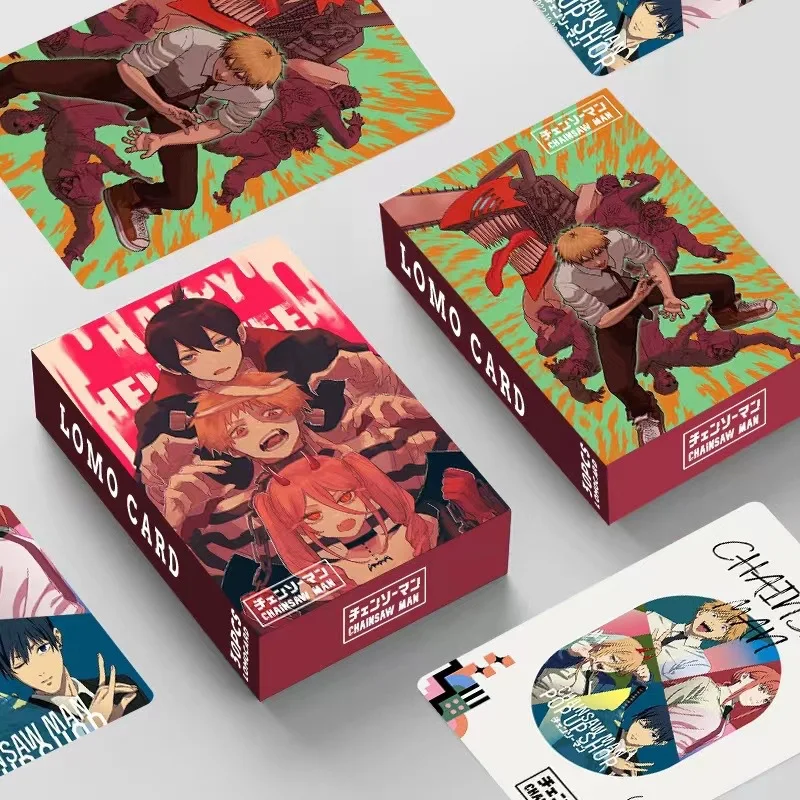 

Anime 30pcs/set Lomo Cards Chainsaw Man Photocards Photo Card Postcard
