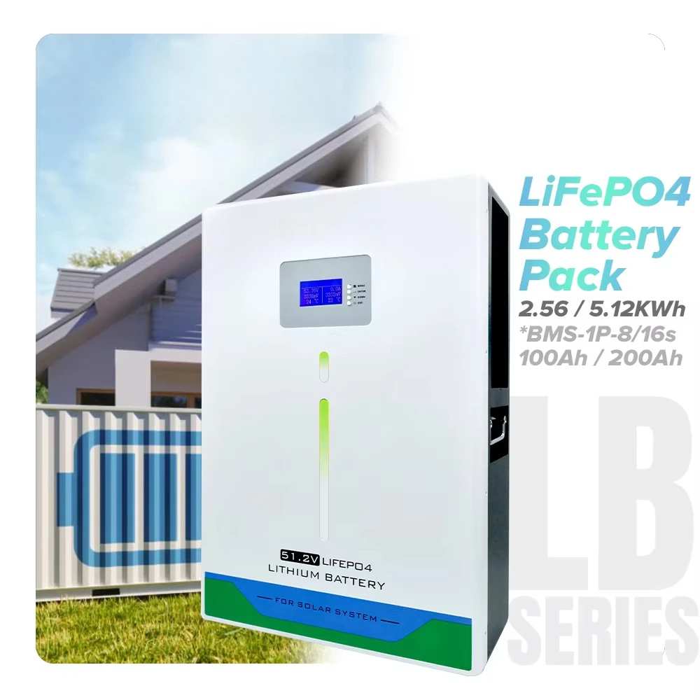 Фото Литий-ионный аккумуляторный блок LiFePO4 51.2В 300Ач 15кВтч для систем хранения солнечной энергии, 8000 циклов, глубокий цикл, CAN №2