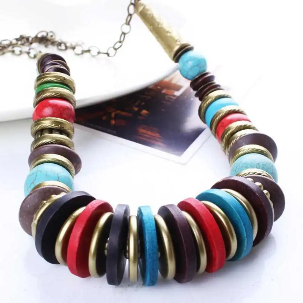 

Round Turquoise Pendant Cluster Necklace Bracelet Earring Set Gemstone Stainless Men Unisex Zodiac Charm Fashion Clavicle