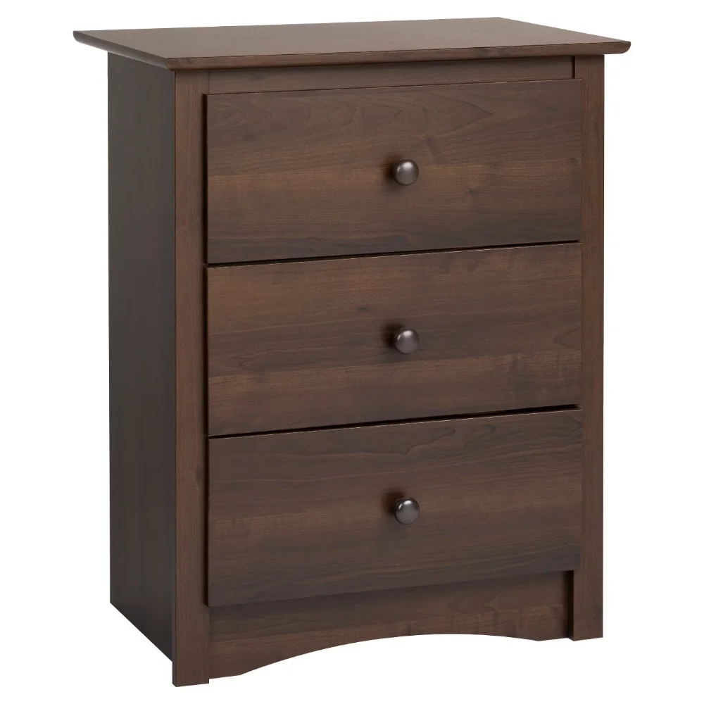 

Fremont Classic Tall 3-Drawer Bedroom Nightstand, Espresso nightstand nightstands for bedroom